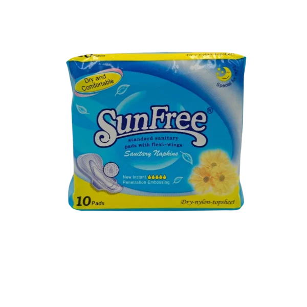 Sunfree Standard Sanitary Pads Blue - Looters Grocery Durban